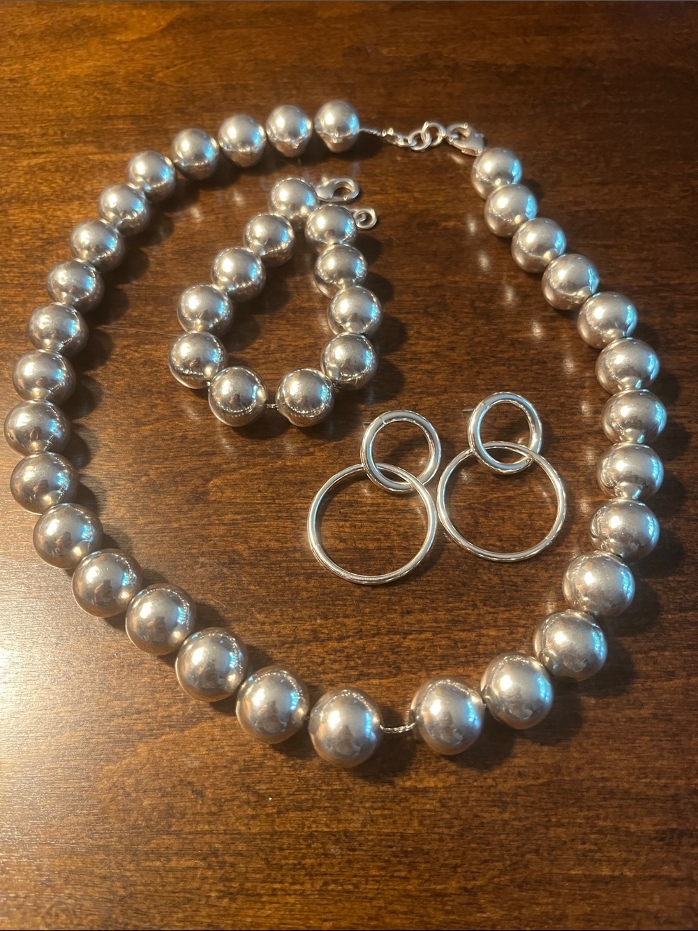 Bundle of 2 Piece Sterling Silver Jewelry (Earrings are Silver Tone)
